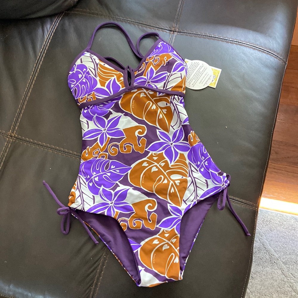 Honey girl one piece reversible swimsuit